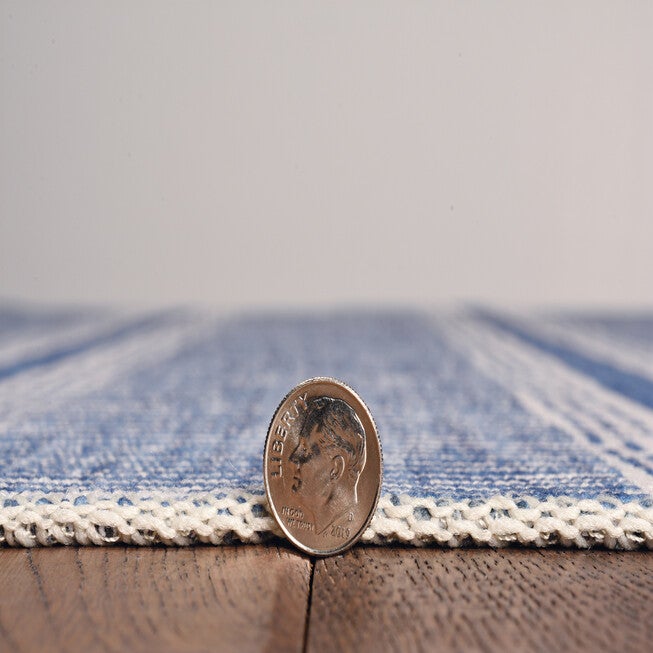 Washable Wallen Ivory/Blue Rug, , alternate image number 2