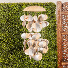 Silver Coconut Shell Coastal Wind Chime, , alternate image number null
