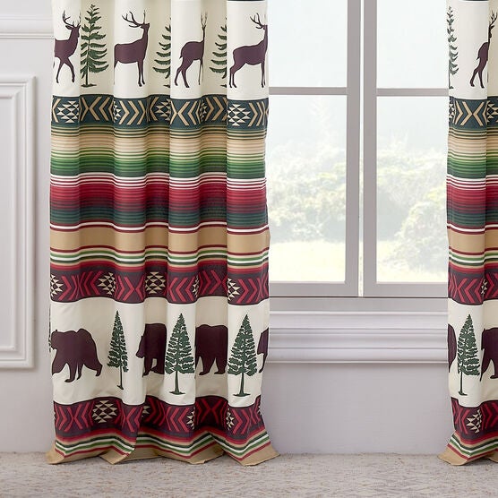 Yosemite Campfire Curtain Panel Pair, , alternate image number null