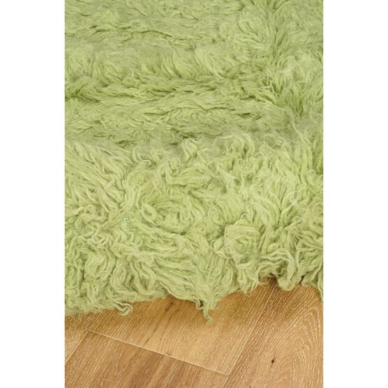 Flokati Lime Green Rug, , alternate image number null