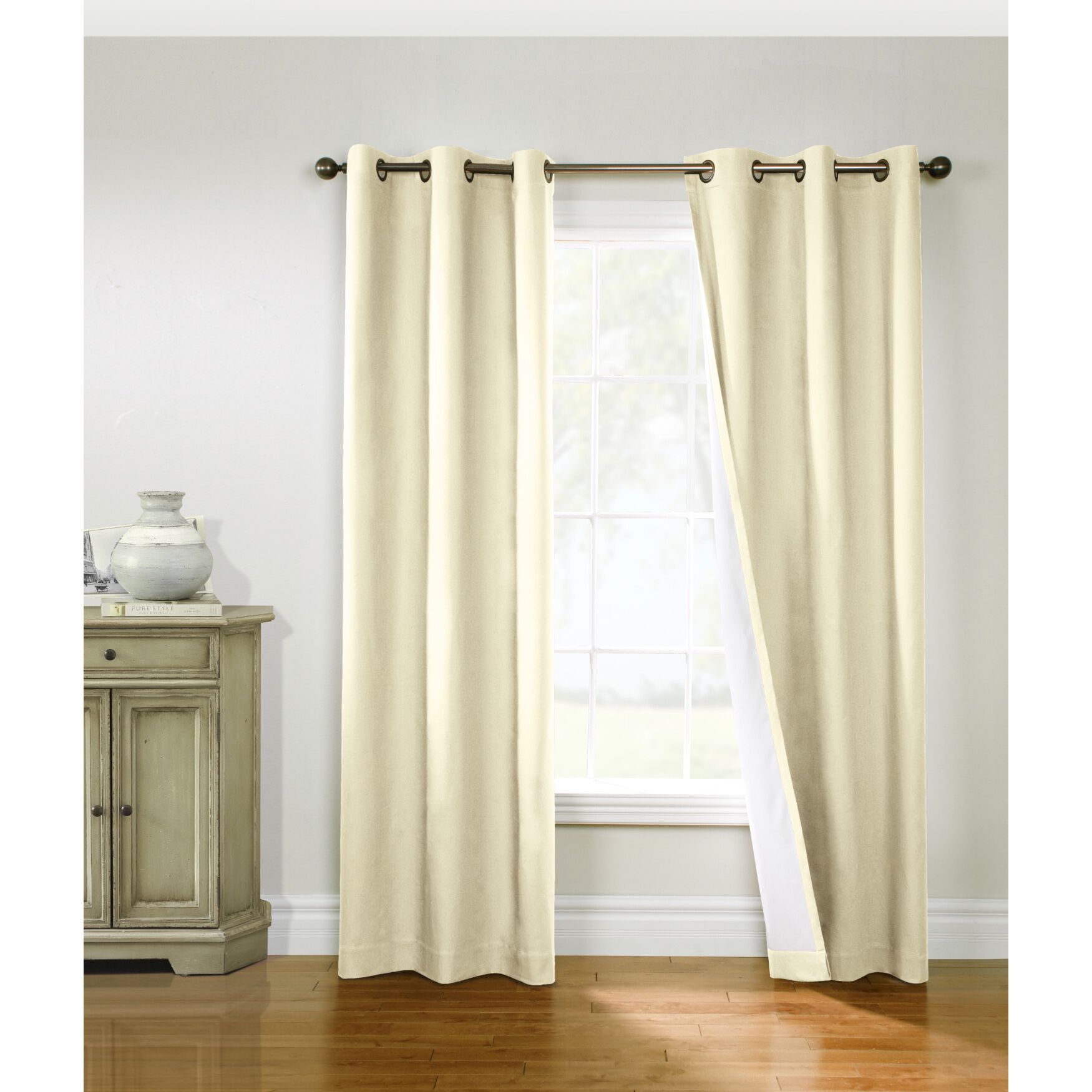 Prelude Room Darkening Grommet Curtain Panel, , alternate image number 5