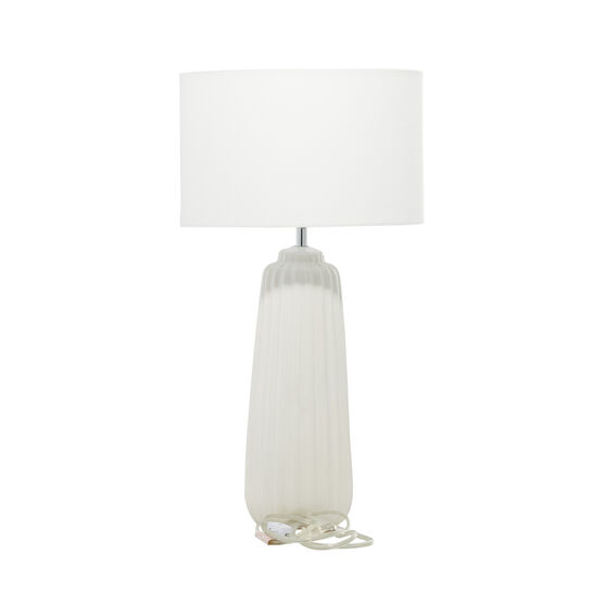 White Stone Traditional Table Lamp, , on-hover image number null