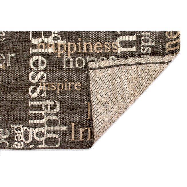 Liora Manne Portofino Sentiments Indoor/Outdoor Rug, , alternate image number null