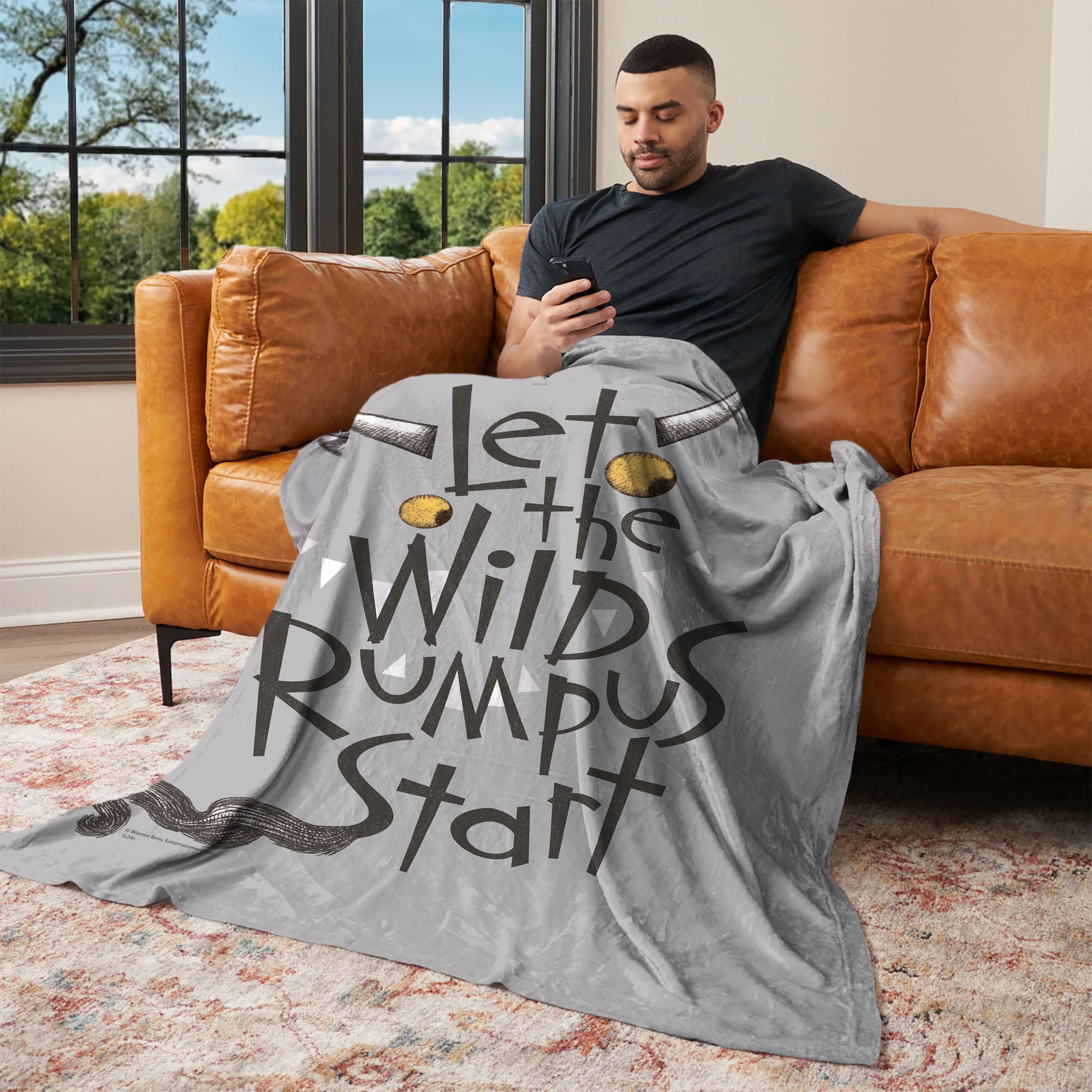 Warner Bros. Where the Wild Things Are Wild Rumpus Silk Touch Throw Blanket 40x50 Inches, WILD THINGS, alternate image number 2