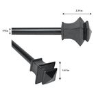 28"-48" Rod set with Square Finial, , alternate image number null