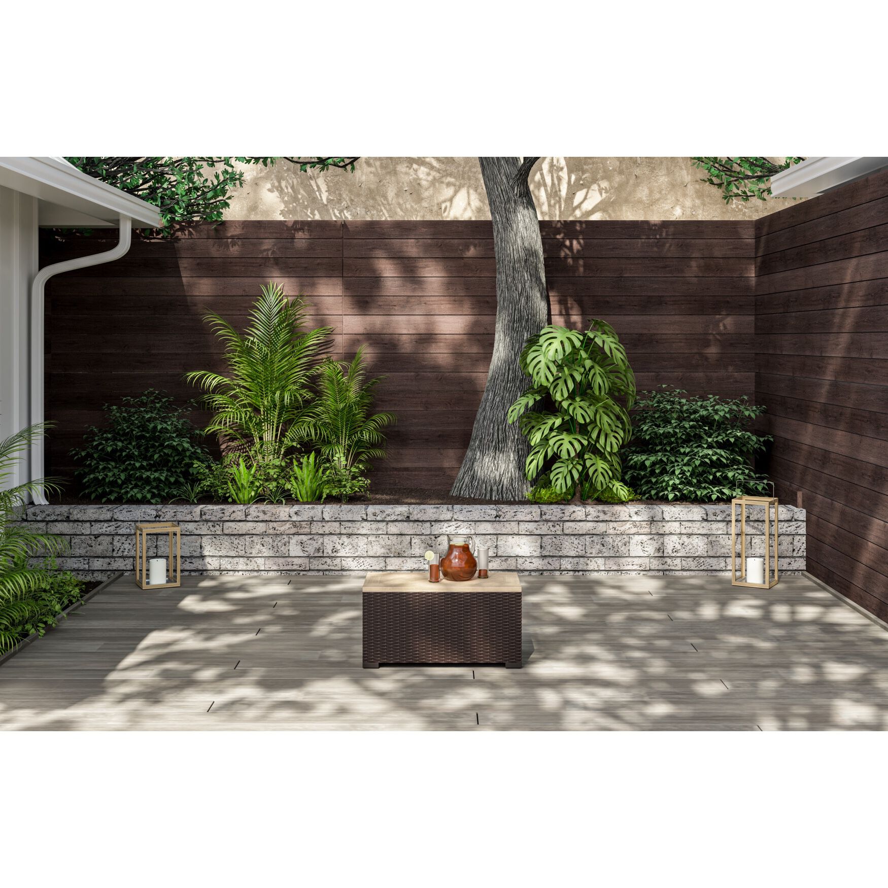Palm Springs Outdoor Storage Table, , alternate image number 3