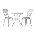 Palisade Aluminum 3-piece Bistro Set in White, , alternate image number null