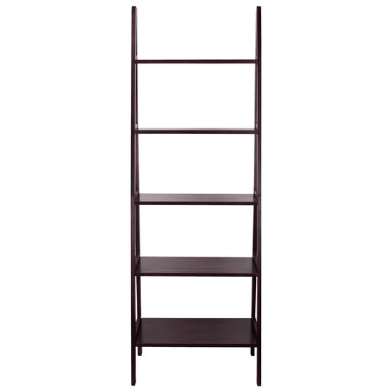 5-Shelf Ladder Bookcase-Espresso, ESPRESSO, hi-res image number null