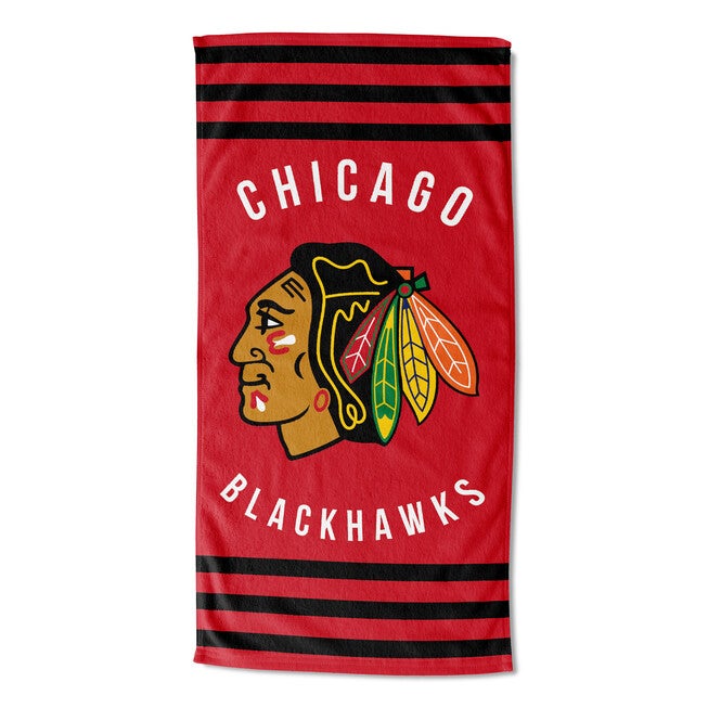 Blackhawks Stripe Beach Towel, MULTI, hi-res image number null
