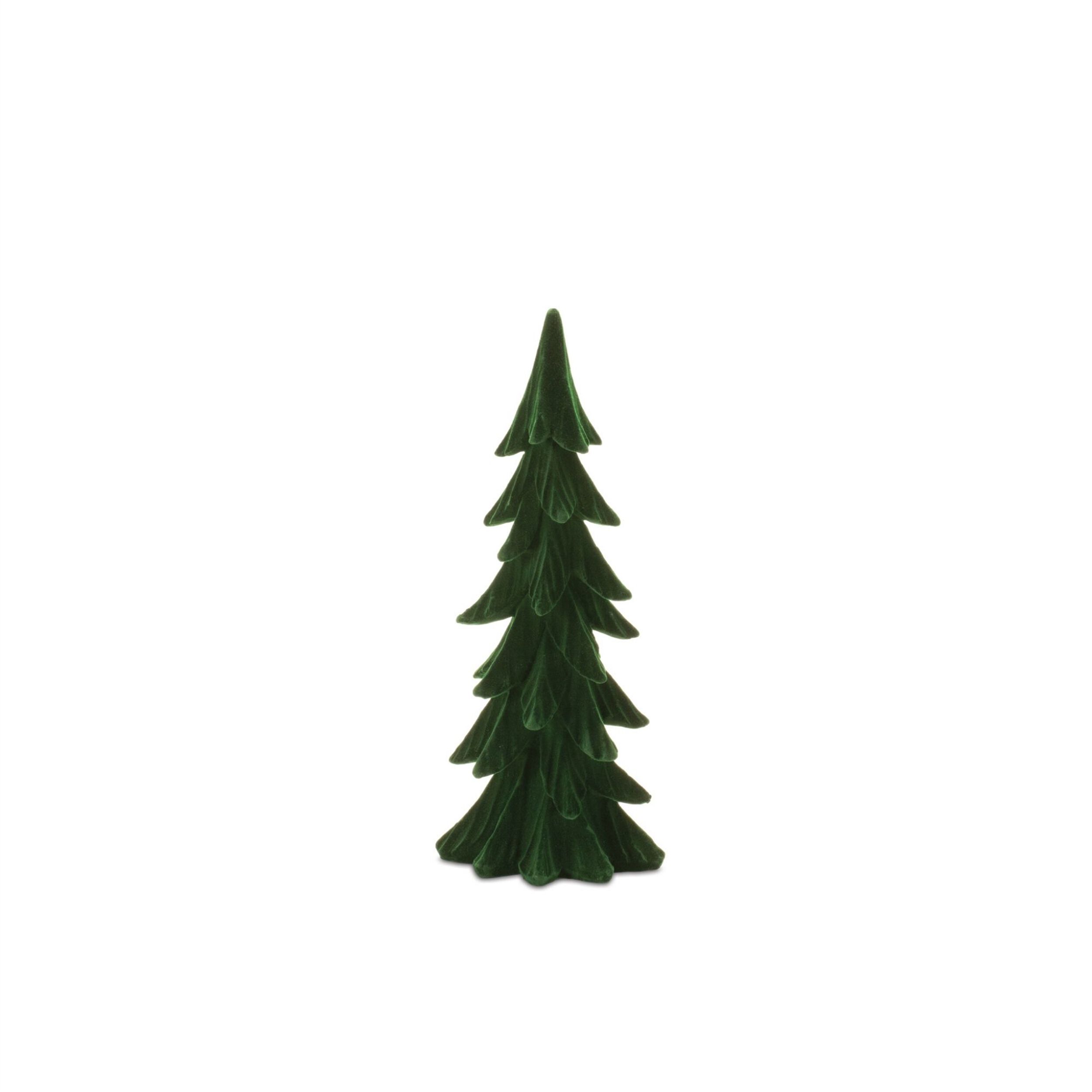 Velvet Pine Tree (Set of 3), GREEN, alternate image number 5