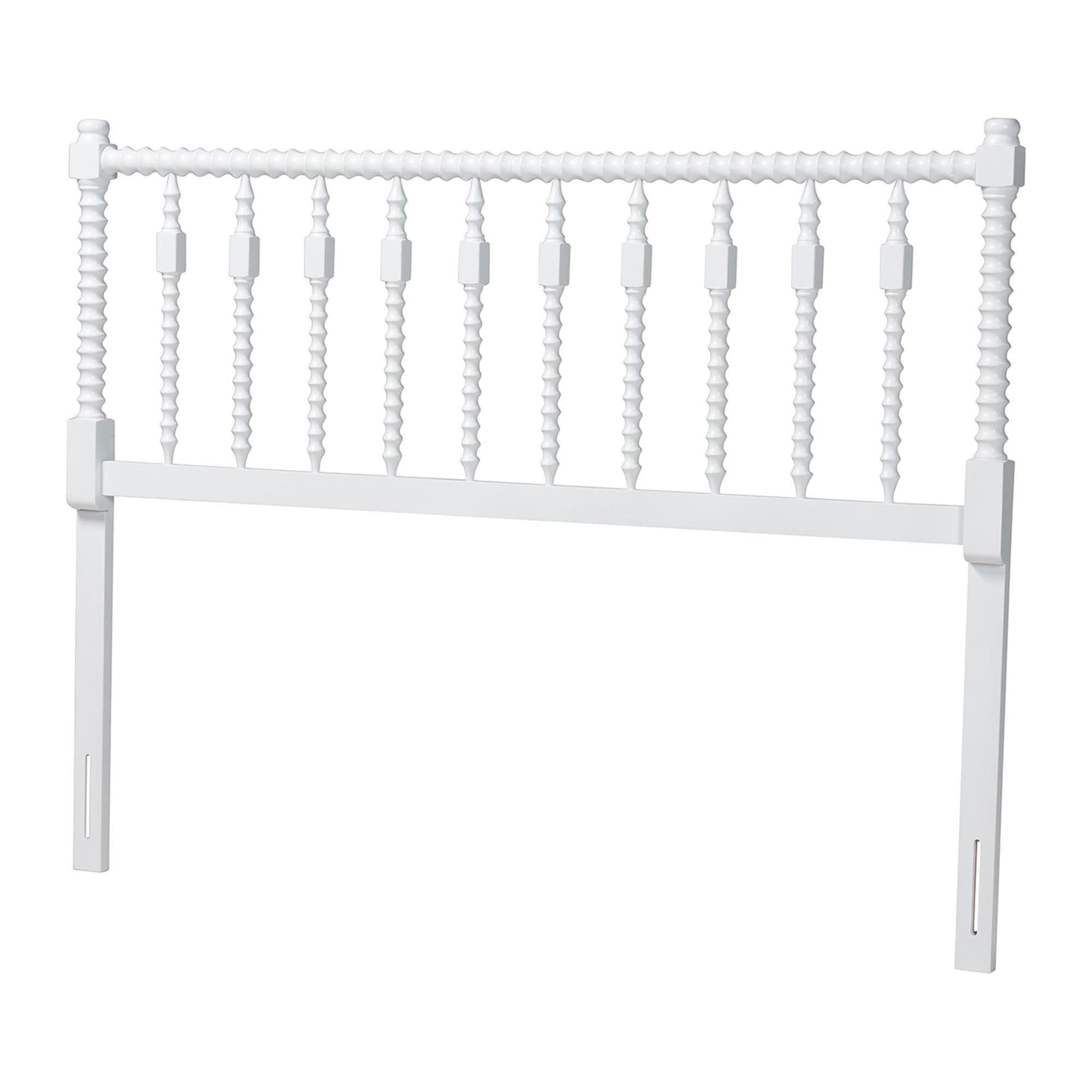 Juliette Turned Spindle Headboard, WHITE, alternate image number 1