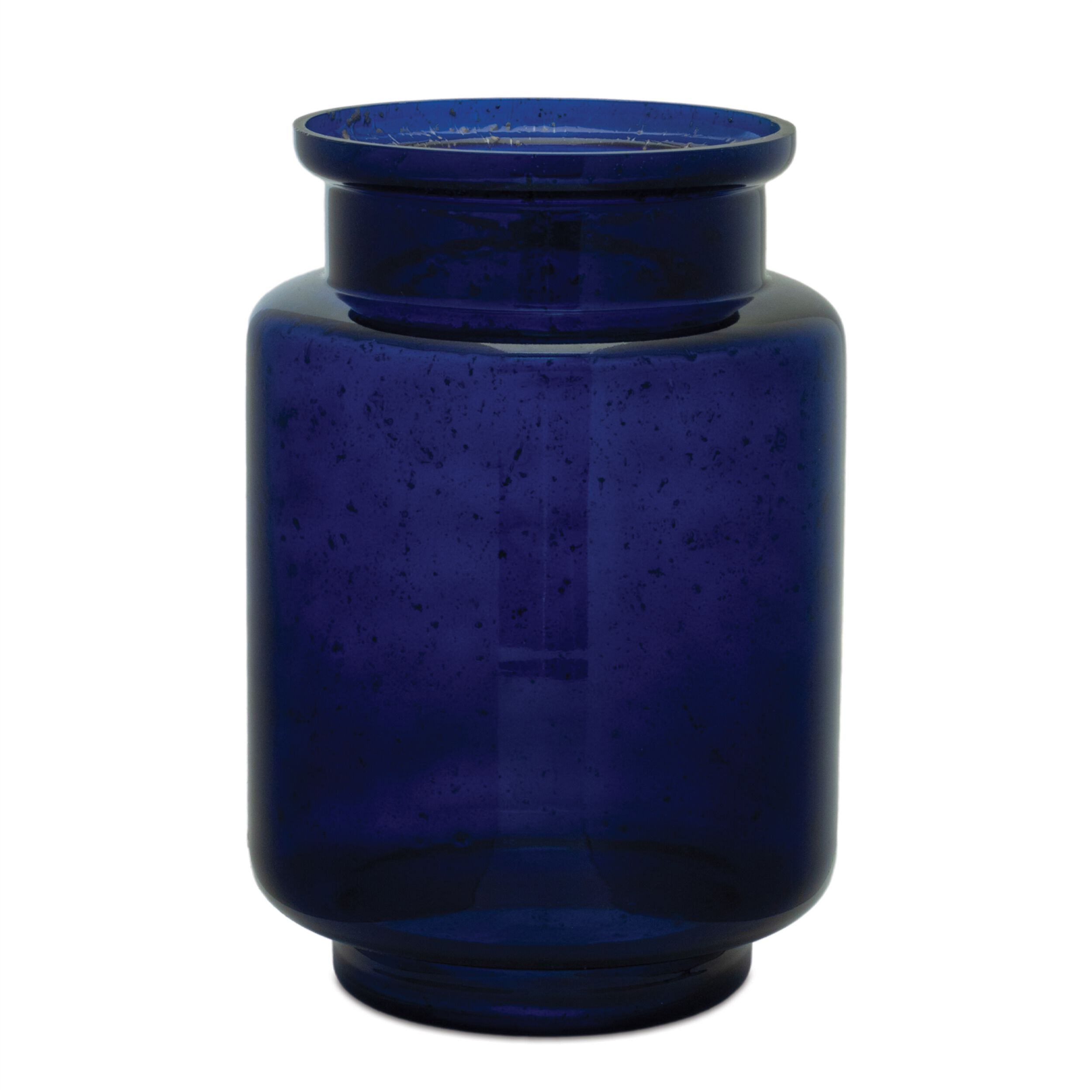 Bubbled Glass Vase Set of 2, BLUE, hi-res image number 0