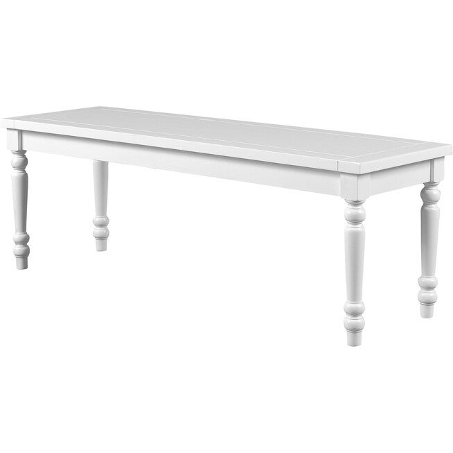 Philippe Dining Bench, White, WHITE, alternate image number null