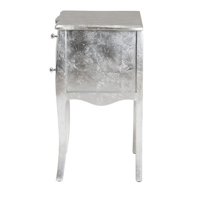 Patrice Classic And Traditional Gold Finished Wood 2-Drawer Nightstand, , alternate image number null