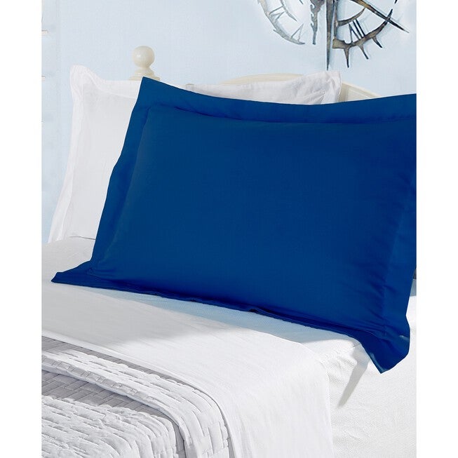 Luxury Hotel Kids Tailored 14 inches Drop Cobalt Blue Bed Skirt, , on-hover image number 1