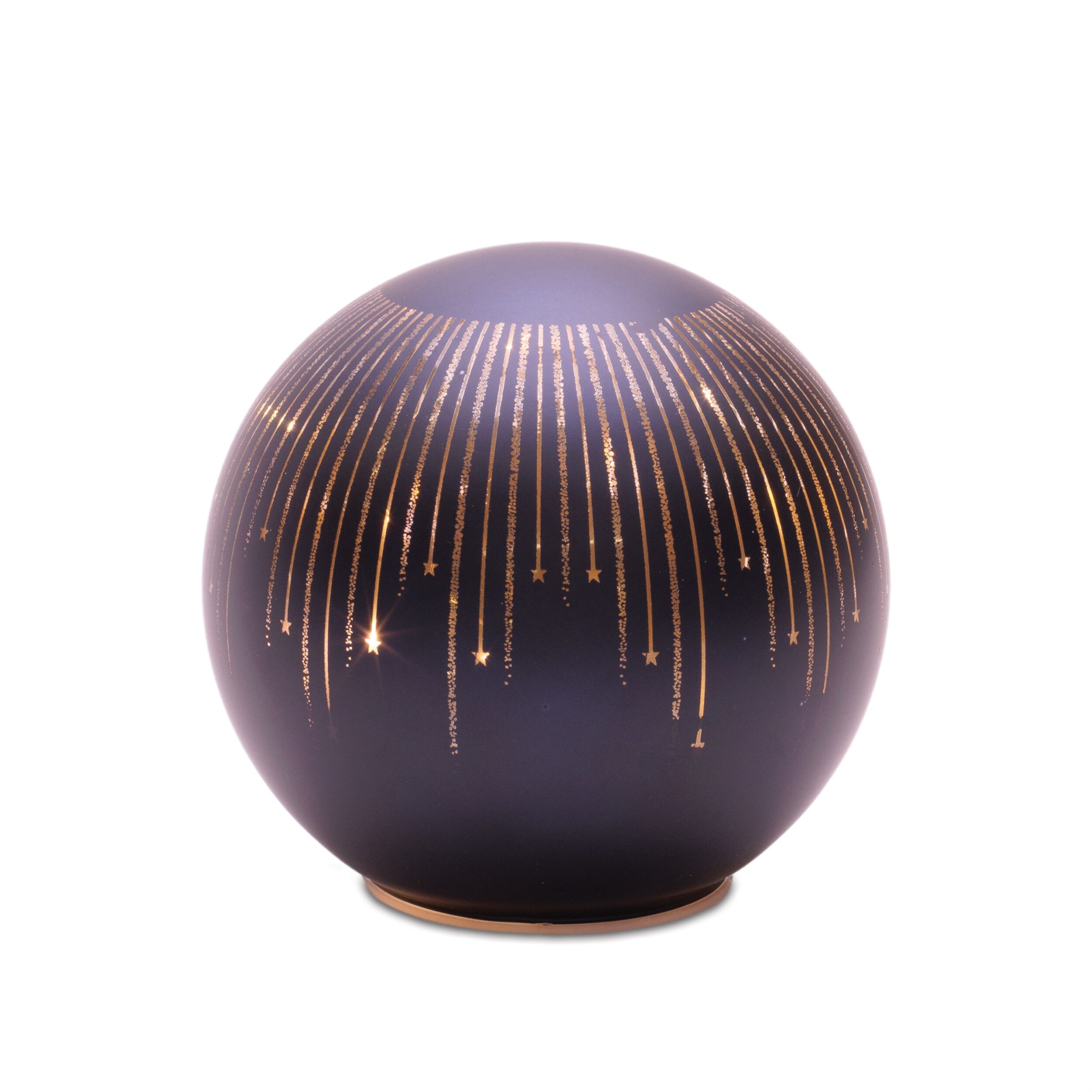 LED Frosted Star Globe (Set of 2), BLUE, alternate image number 4