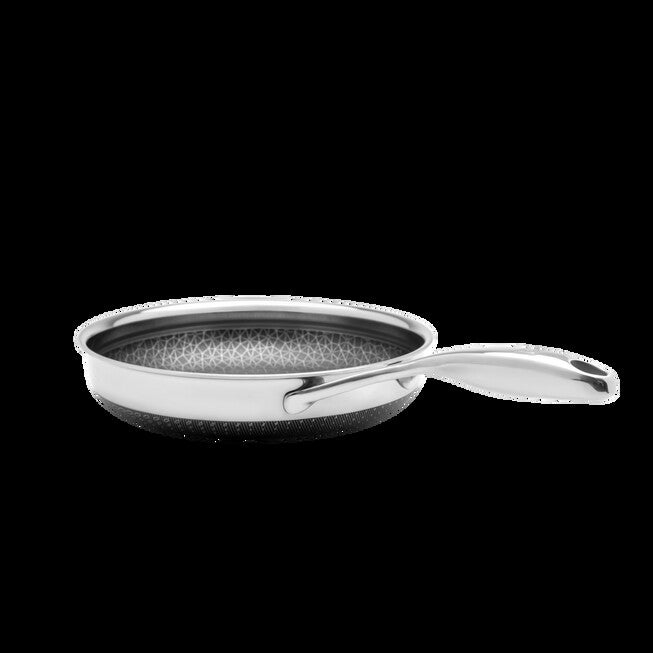 LIVWELL DiamondClad™ 10 inches Hybrid Nonstick Stainless Steel Frying Pan, Dishwasher Safe, PFOA-free – Silver/Black, SILVER, alternate image number null