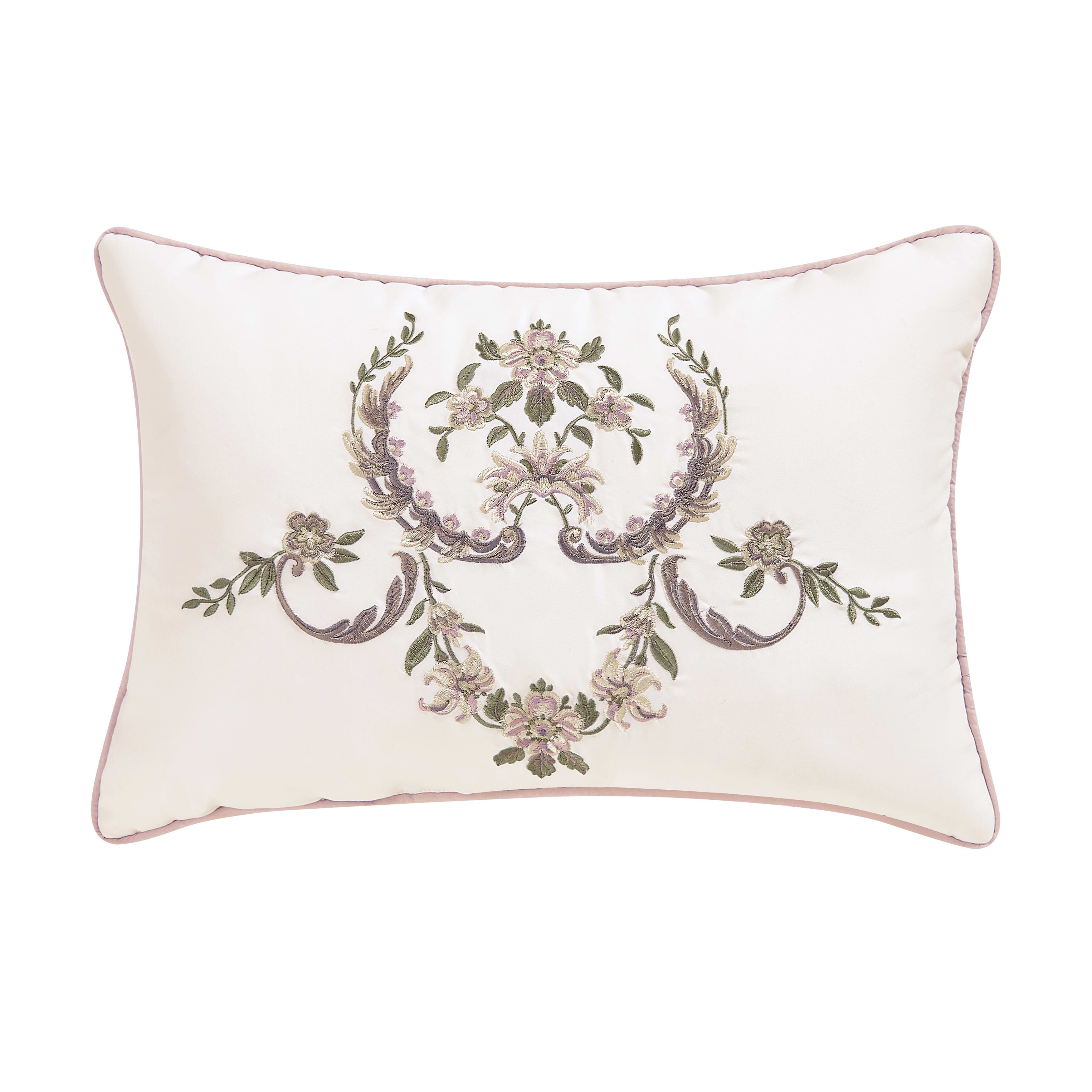 Avant Garden Boudoir Decorative Throw Pillow, BLUSH, hi-res image number null