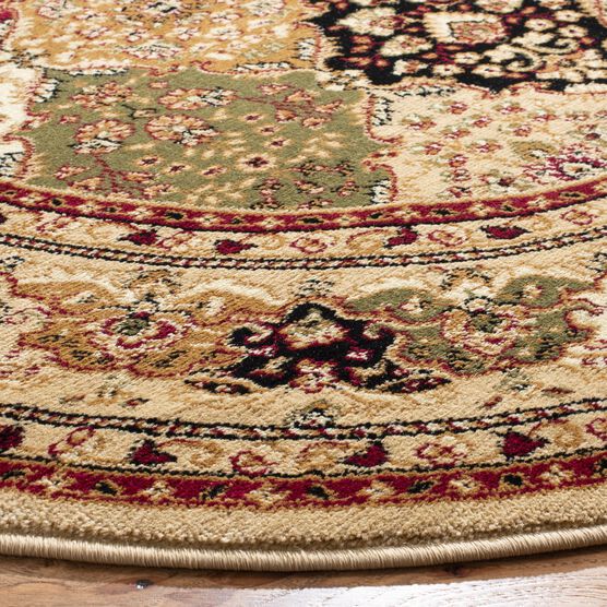 Lyndhurst 221 Multi / Beige 5'-3" X 5'-3" Round Round Rug, , alternate image number null