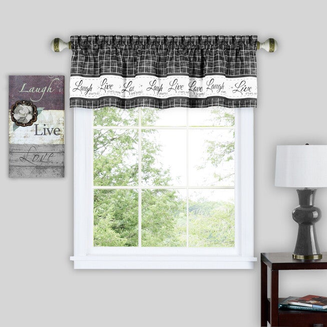 Live, Love, Laugh Window Curtain Valance - 58x14, , alternate image number 3