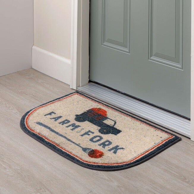 Farm To Fork Grey Kitchen Rug, , alternate image number 7
