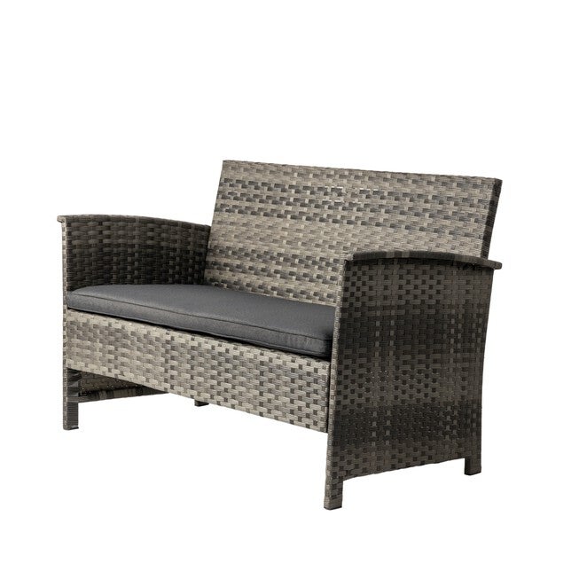 Jareth Wicker Patio Set in Gray, , alternate image number null