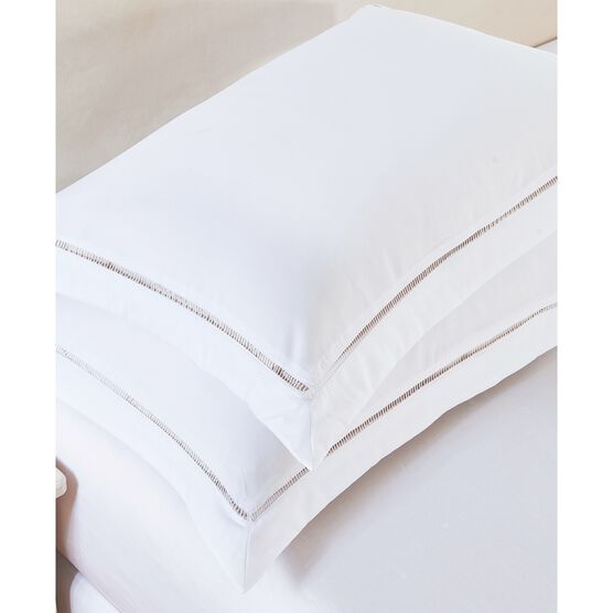 Luxury Hotel Hemstitch White Pillow Sham 2-Pack, , alternate image number null