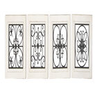 Set Of 4 Black Wood Farmhouse Wall Décor, , alternate image number null