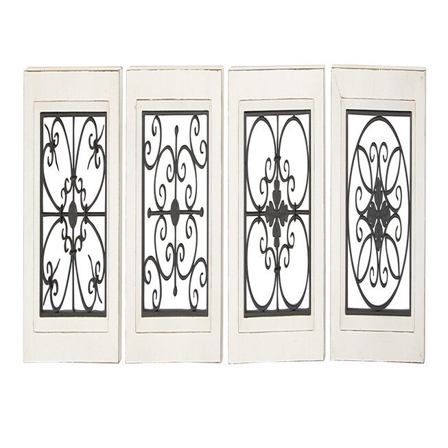 Set Of 4 Black Wood Farmhouse Wall Décor, , alternate image number 3