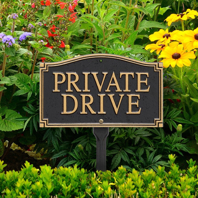 Private Drive Statement Plaque, , alternate image number 2