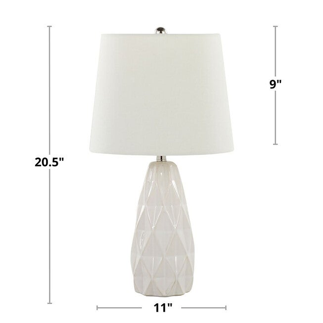 Hex 20 inches Ceramic Accent Lamp - Set Of 2, , alternate image number null