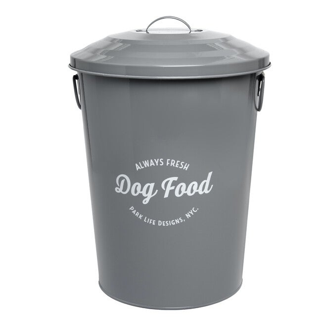 Andreas Grey Large 25Lbs Pet Dog Cat Food Bin, GREY, hi-res image number 0
