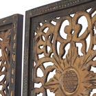 Set Of 2 Brown Wood Traditional Wall Décor, , alternate image number null