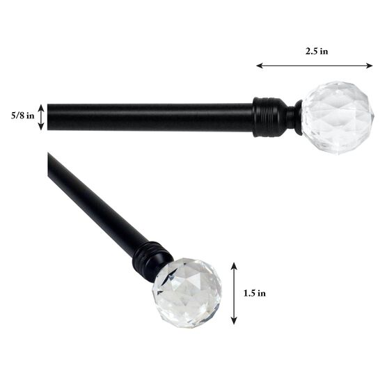66"-120" Rod set with Disco Finial, , alternate image number null