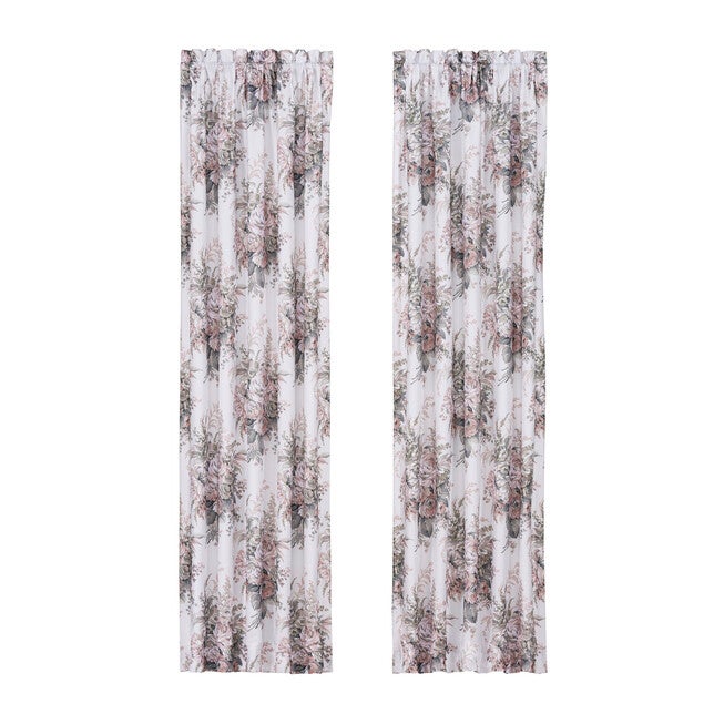 Estelle Blush 84 Inch Window Panel Pair, BLUSH, alternate image number 2