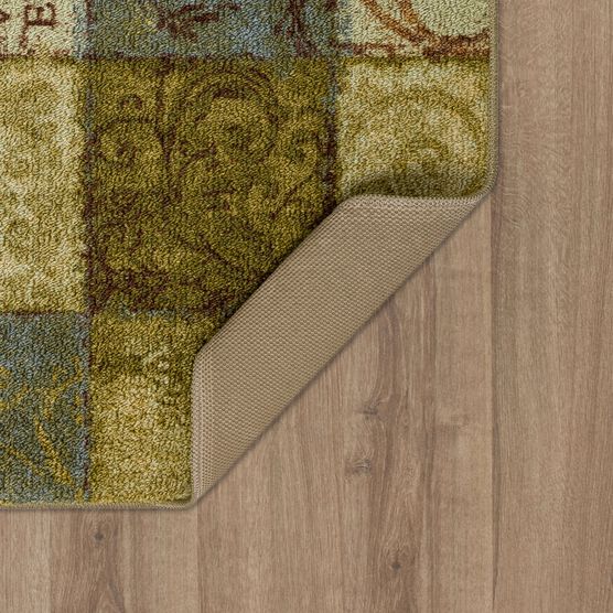 Floral Tile Blue Spa 2' 6" X 4' 2", , alternate image number null