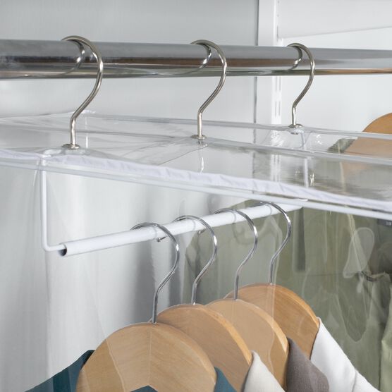 Clearly Organized - Clear Vinyl Suit Bag with Maxi-Rack, , alternate image number null