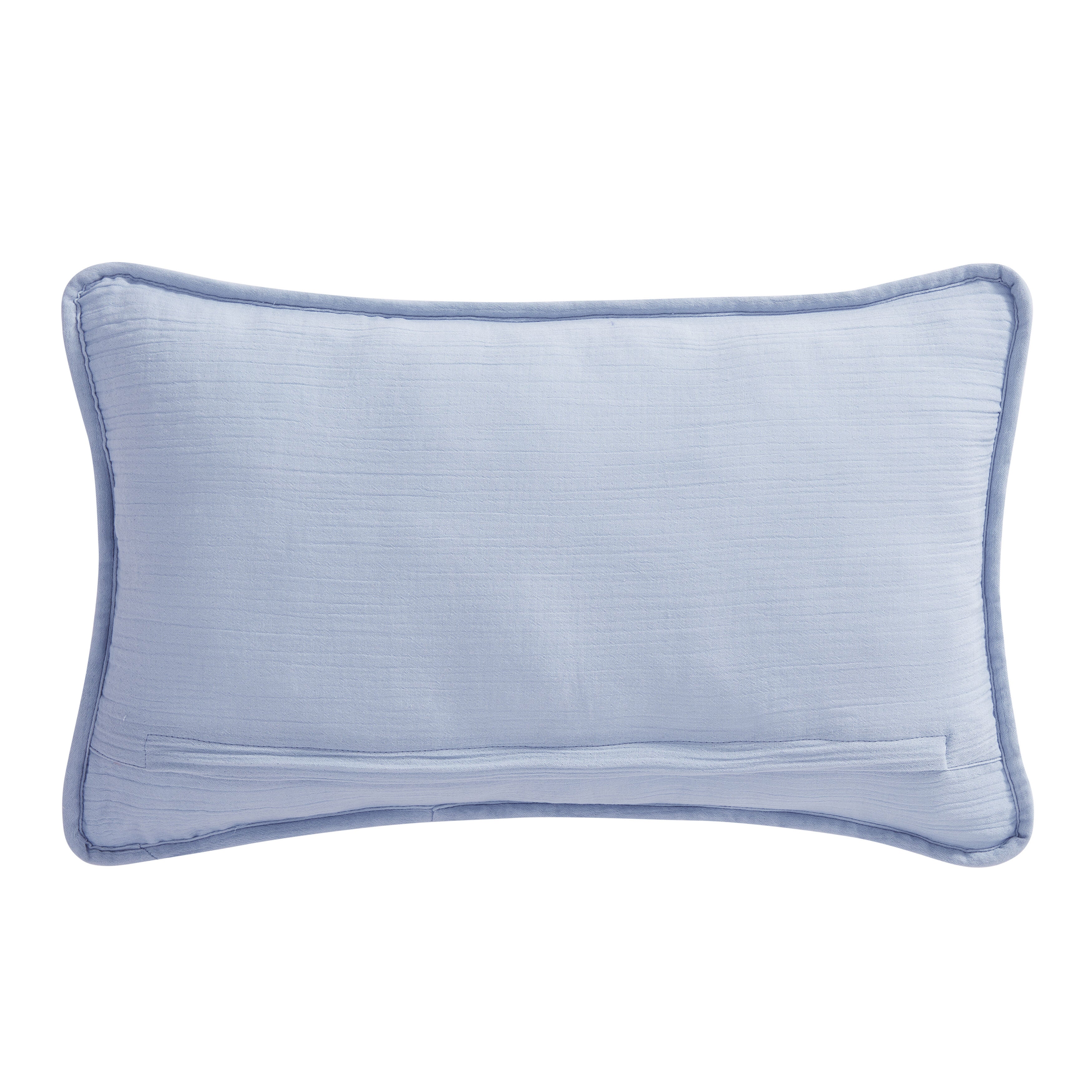 COVE QUILTED BOUDOIR DECORATIVE THROW PILLOW, BLUE, alternate image number 2