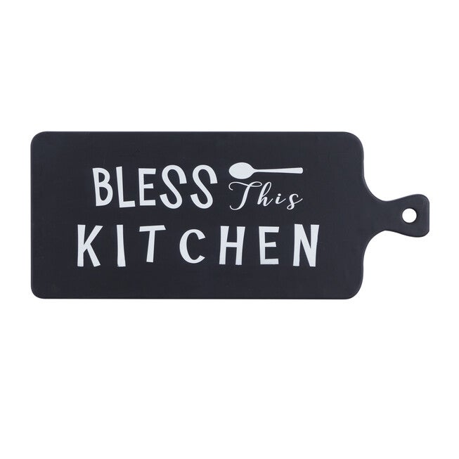 Black Mdf Modern Farmhouse Wall Décor, BLACK, hi-res image number 0