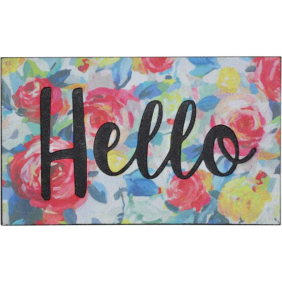 Impressionist Hello Multi 1' 6" X 2' 6", MULTI, hi-res image number null