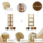 3-Shelf Folding Bookcase 14" Wide-Honey Oak, , alternate image number null
