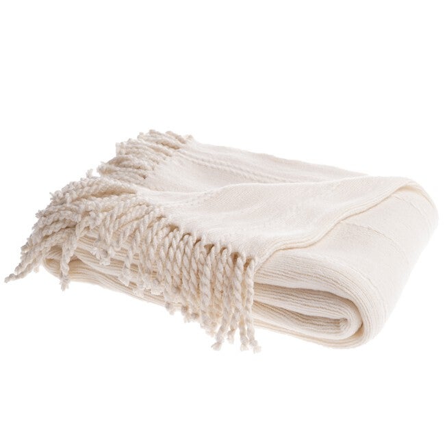 Battilo Home Cable Knit Woven Luxury Throw Blanket With Tasseled Ends, 50 inchesx60 inches, , alternate image number 2