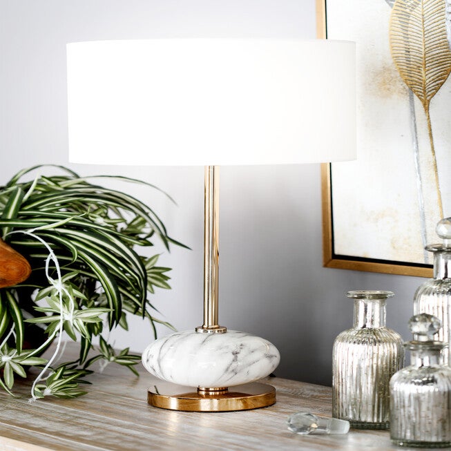 Gold Metal Glam Table Lamp, , alternate image number 10