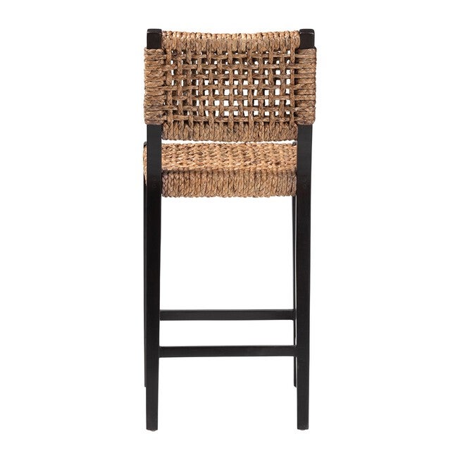 Alise Seagrass Bar Stool, DARK BROWN, alternate image number null