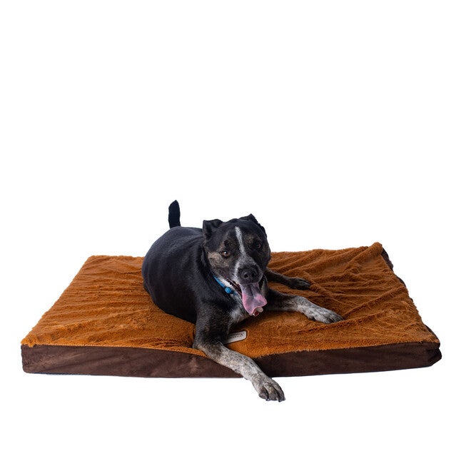 Memory Foam Orthopedic Dog Bed Mat, Mocha/Brown, Large, , on-hover image number 1