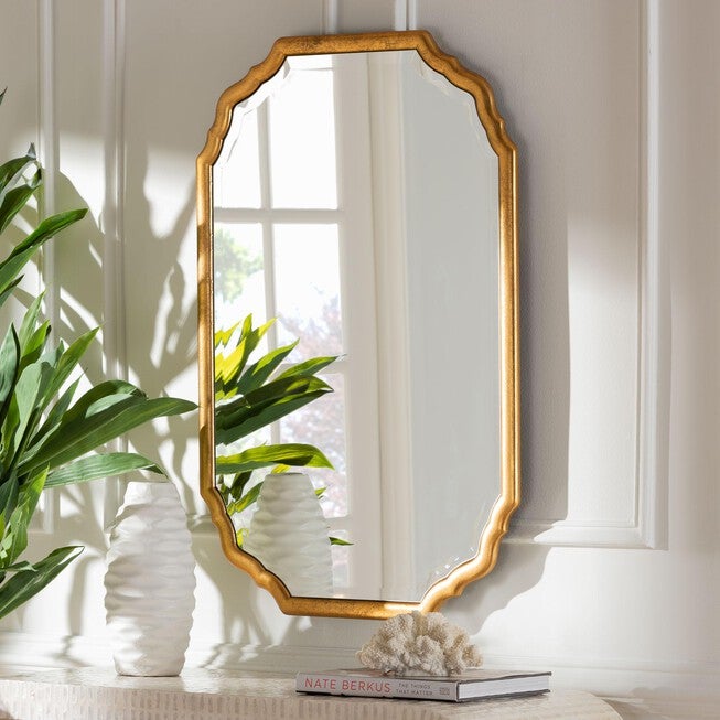 Pacino Antique Goldleaf Accent Wall Mirror, ANTIQUE, hi-res image number 0