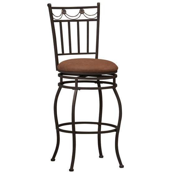 Swag Counter Stool, 24"H, POWDER, hi-res image number null