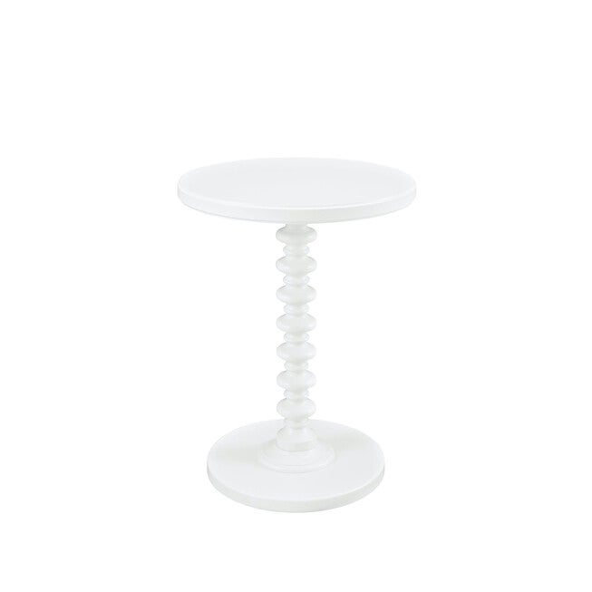 Round Spindle Table, WHITE, hi-res image number 0