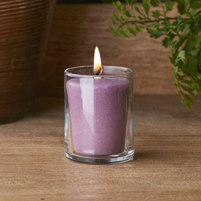 Lavender Vanilla Scented Votive Candle, Set 3, , on-hover image number 1