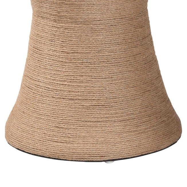 bali & pari Maliyah Japandi Natural Jute Ottoman, NATURAL BROWN, alternate image number 4